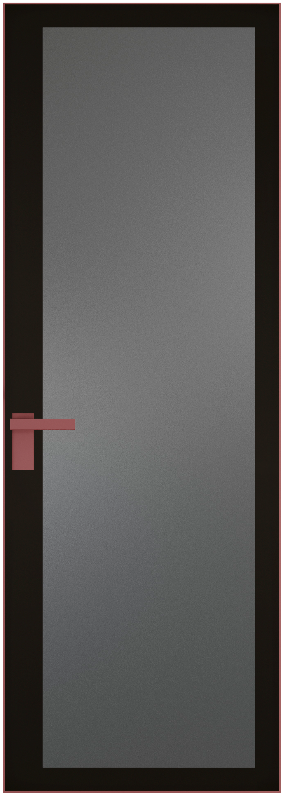Дверь 2 AGK Красный антрацит Мателюкс графит, черный прокрас 