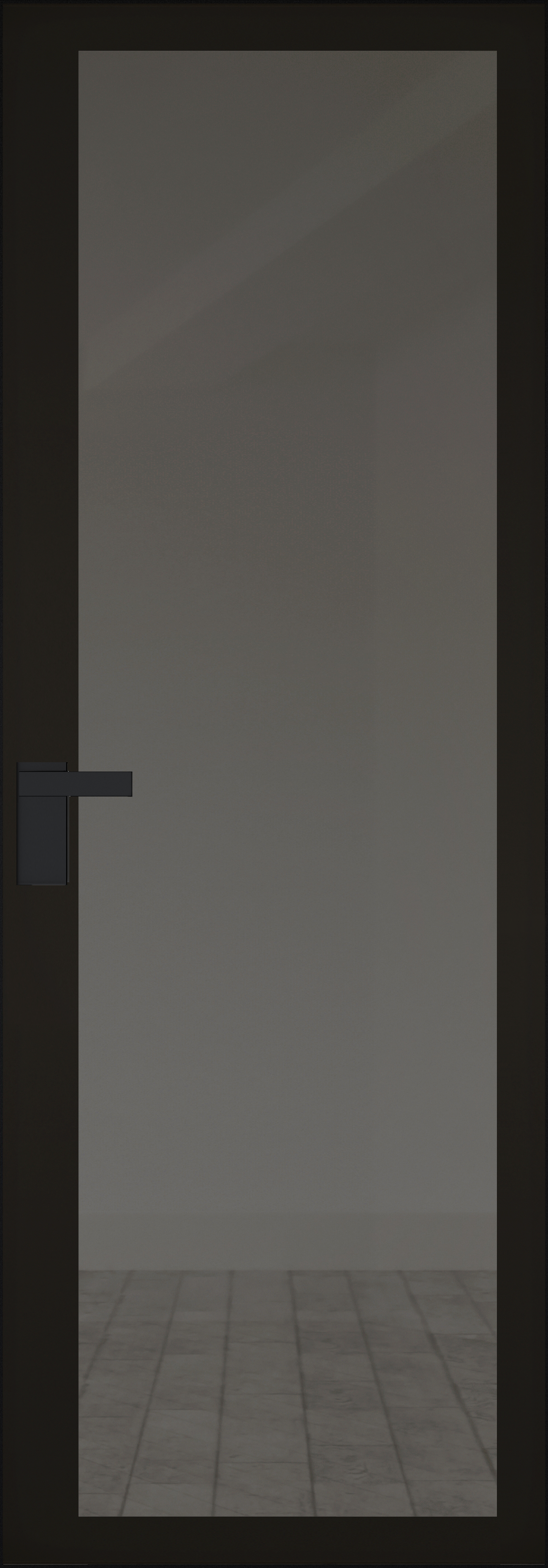 Дверь 2 AGK Черный матовый Планибель графит, черный прокрас 
