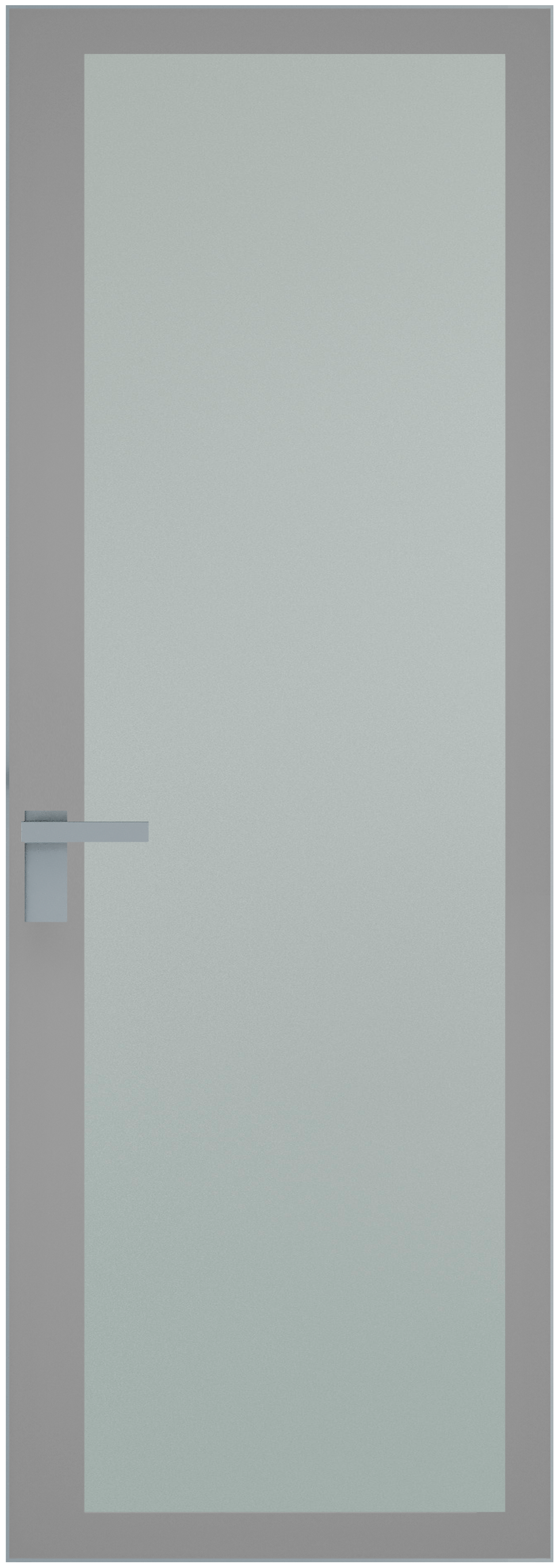 Дверь 2 AGK Серебро Мателюкс, серый прокрас 