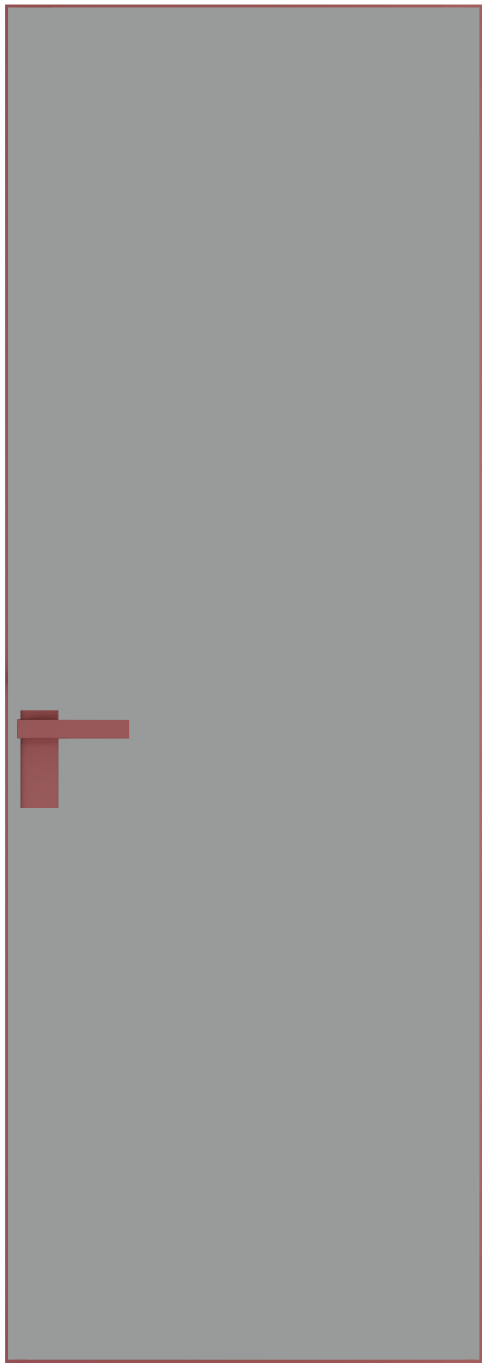 Дверь 1 AGK Красный антрацит Монохром серый 