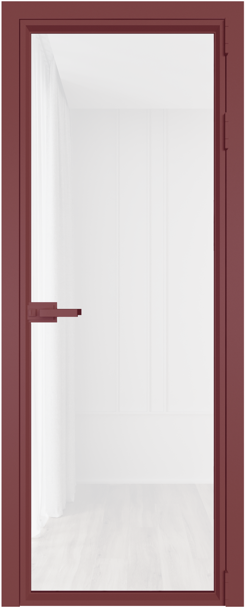 ПРОФИЛЬ ДОРС Дверь 1 AV Красный антрацит триплекс белый 