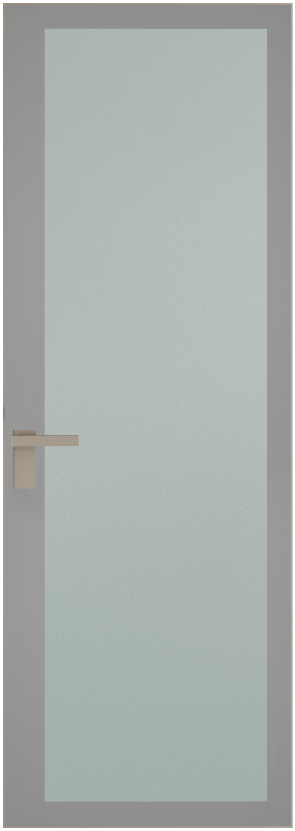 Дверь 2 AGK Никель матовый Мателюкс, серый прокрас 