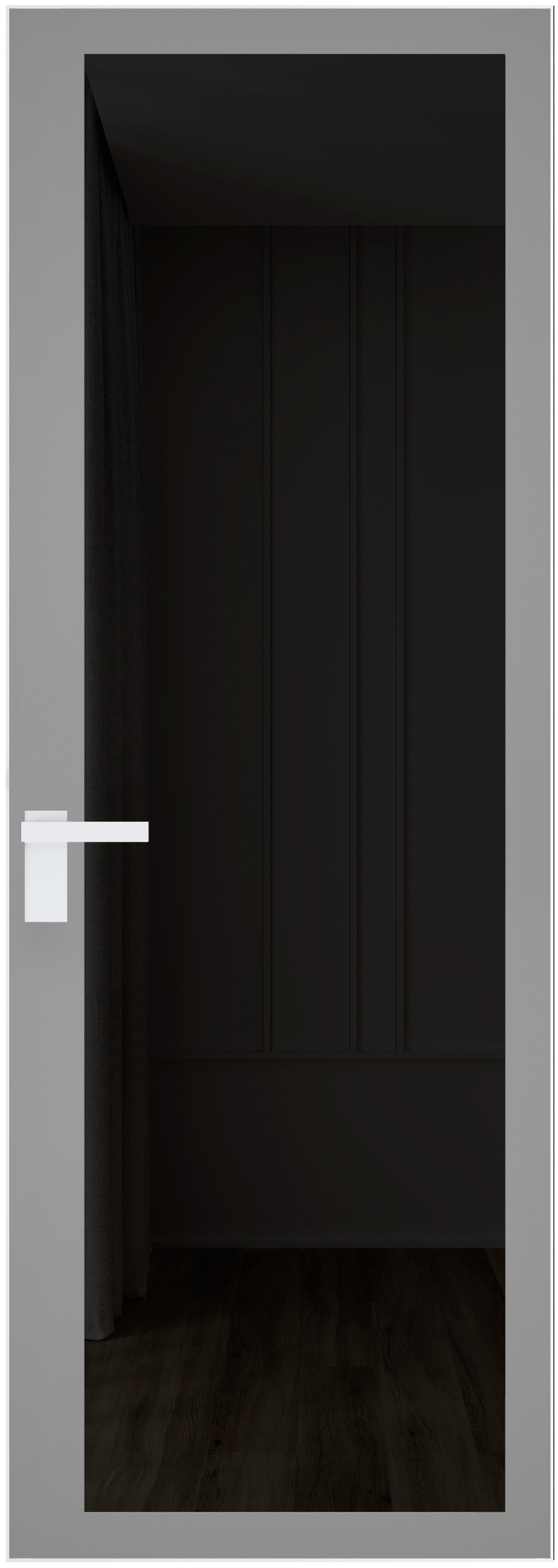 Дверь 2 AGK Вайт Планибель графит, серый прокрас 