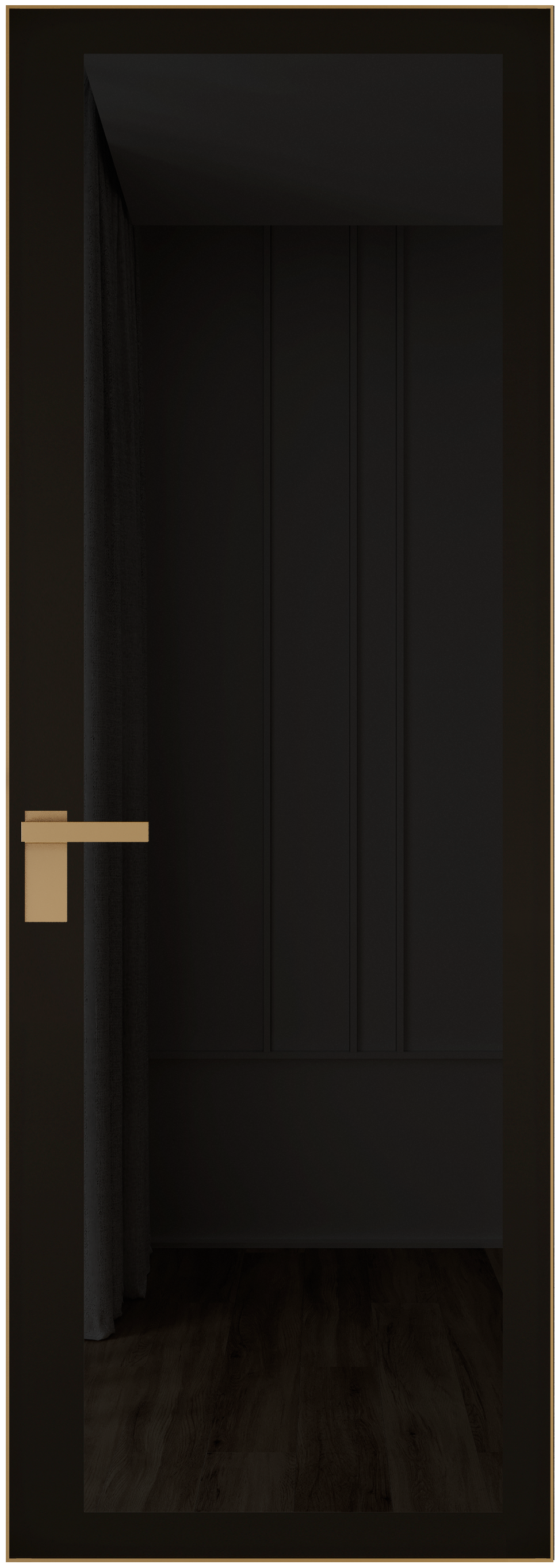 Дверь 2 AGK Золото Планибель графит, черный прокрас 
