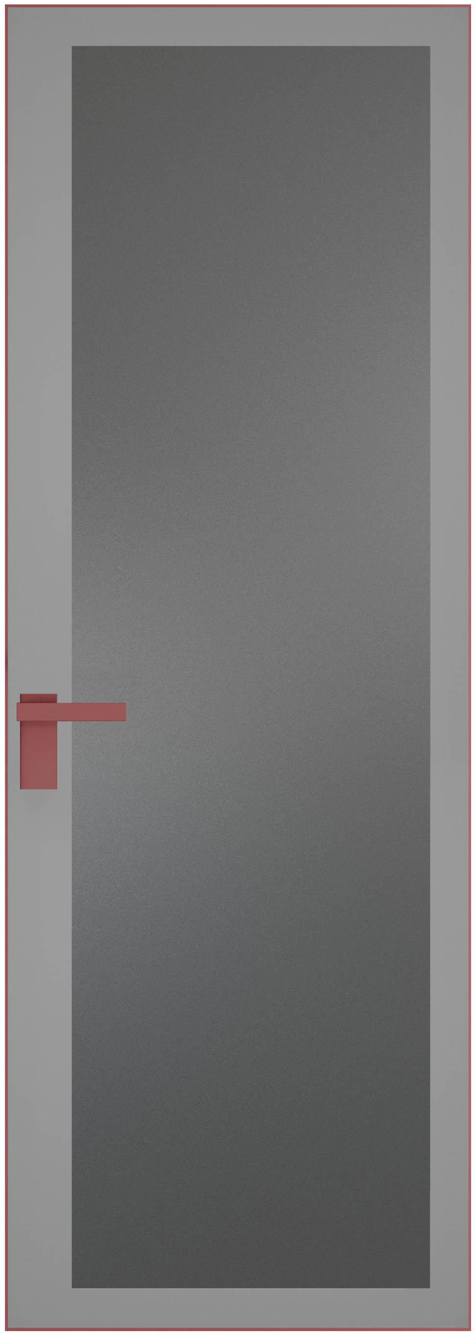 Дверь 2 AGK Красный антрацит Мателюкс графит, серый прокрас 