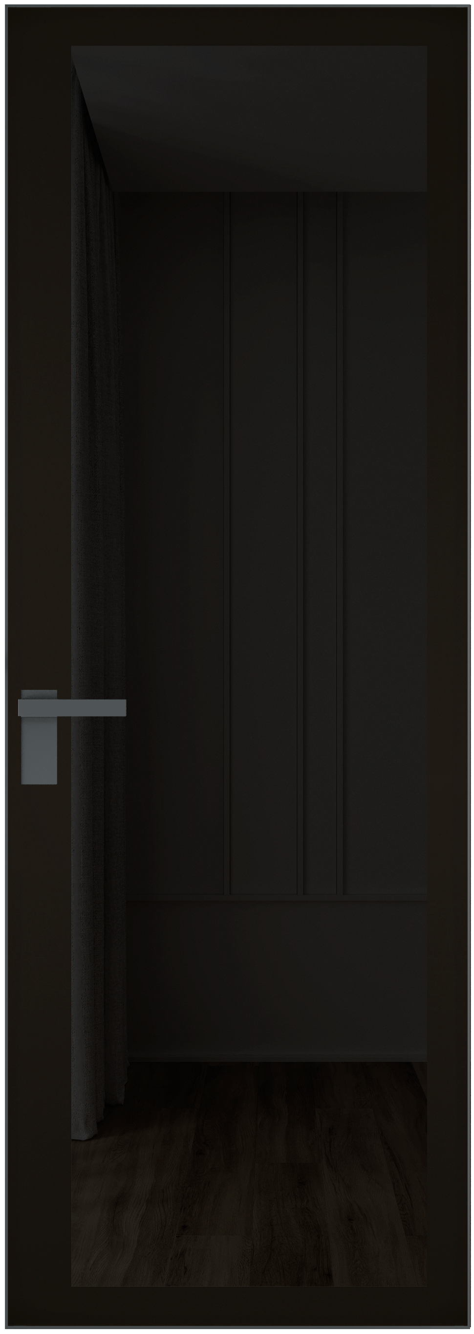 Дверь 2 AGK Серая ночь Планибель графит, черный прокрас 