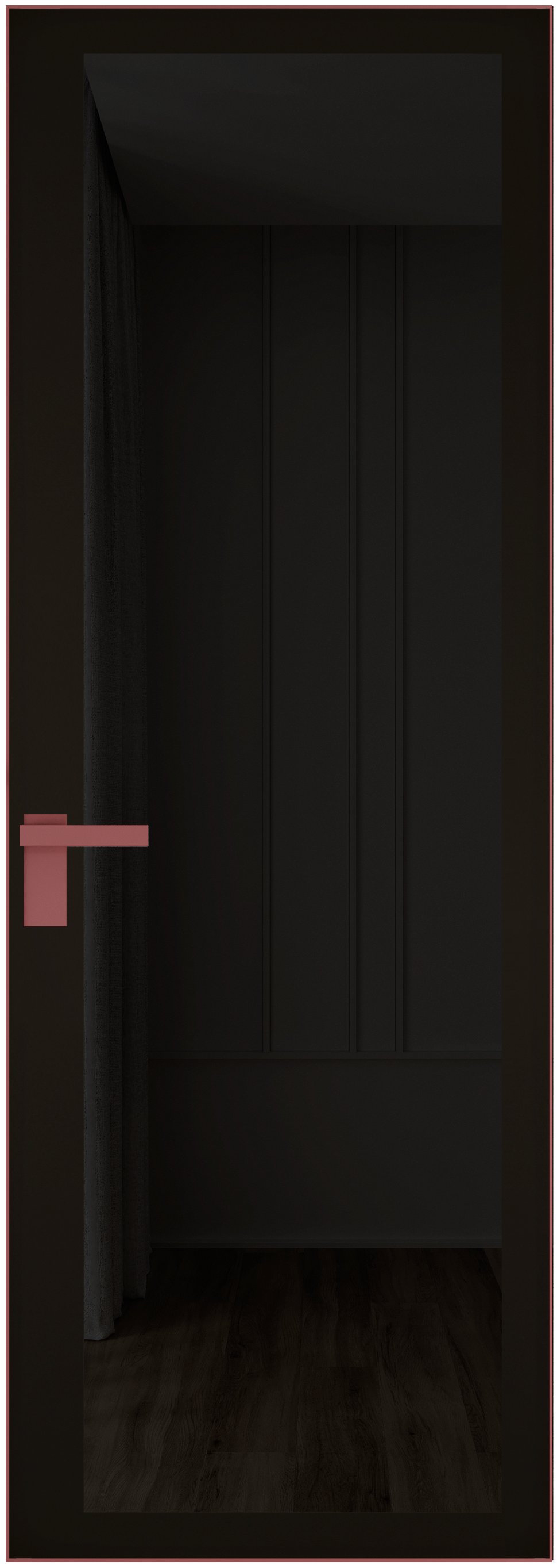Дверь 2 AGK Красный антрацит Планибель графит, черный прокрас 