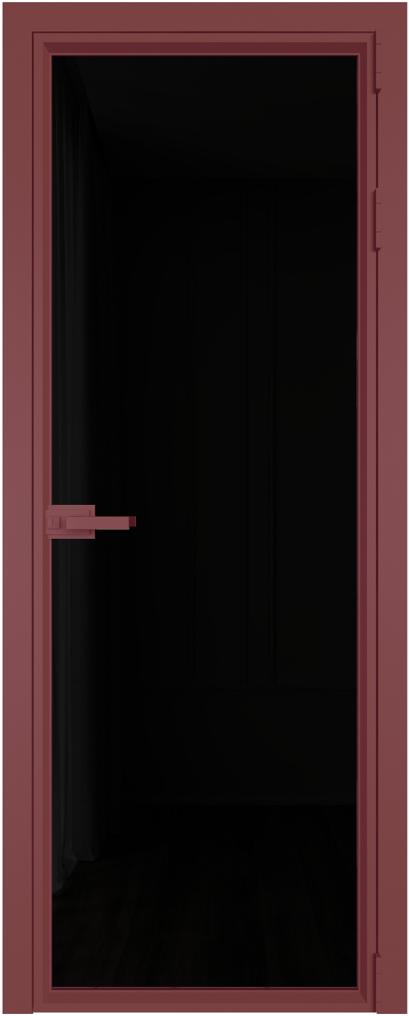 ПРОФИЛЬ ДОРС Дверь 1 AV Красный антрацит триплекс черный 