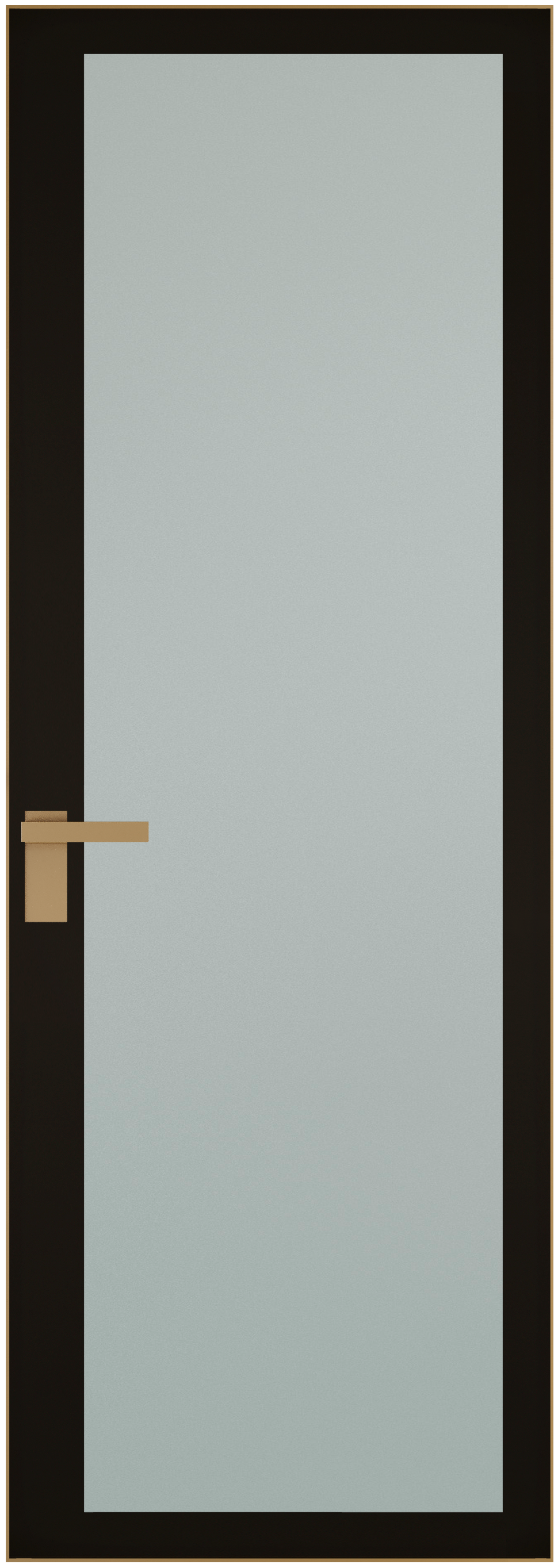 Дверь 2 AGK Золото Мателюкс, черный прокрас 