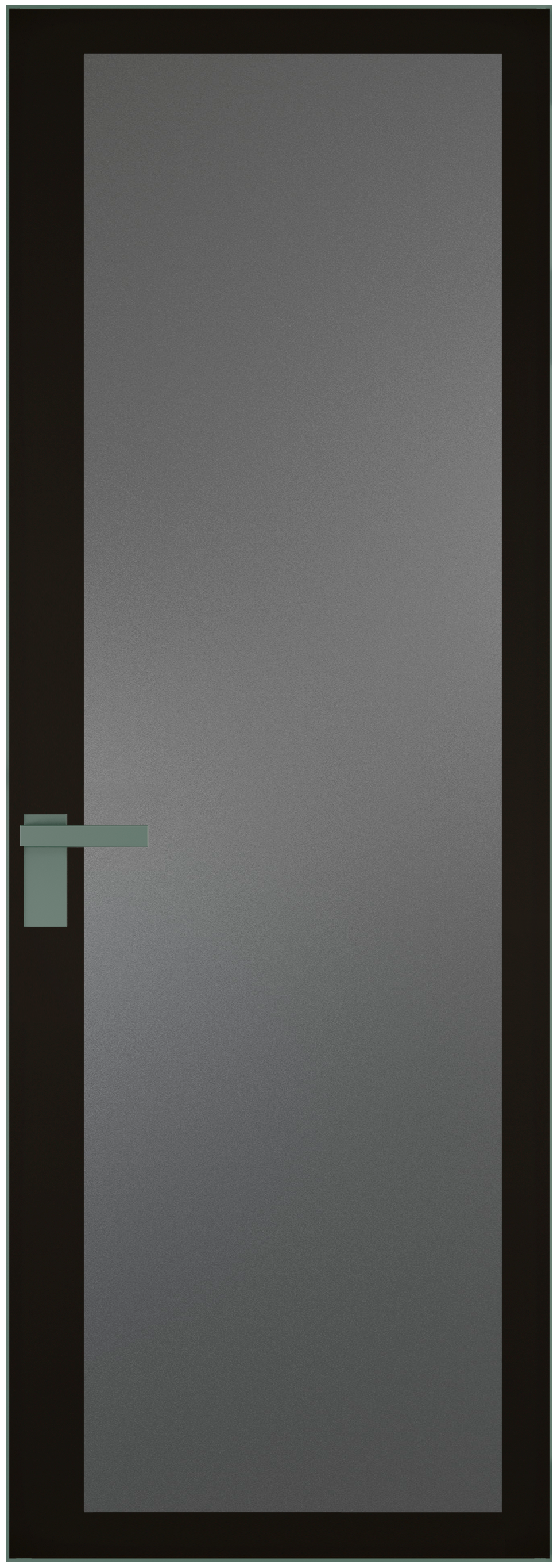 Дверь 2 AGK Зеленый воск Мателюкс графит, черный прокрас 