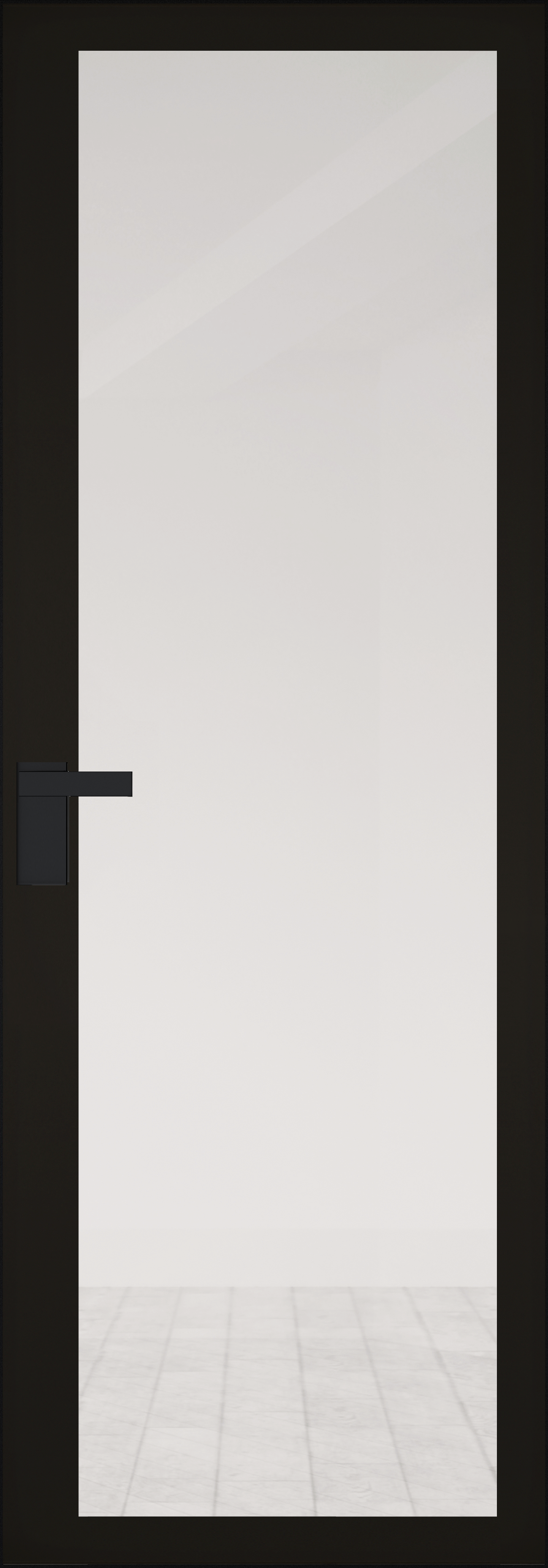 Дверь 2 AGK Черный матовый Планибель б.цв., черный прокрас 