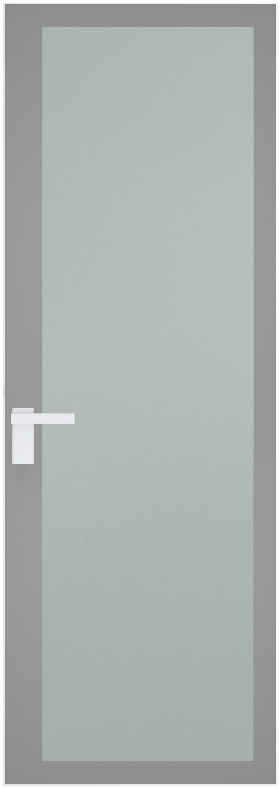 Дверь 2 AGK Вайт Мателюкс, серый прокрас 