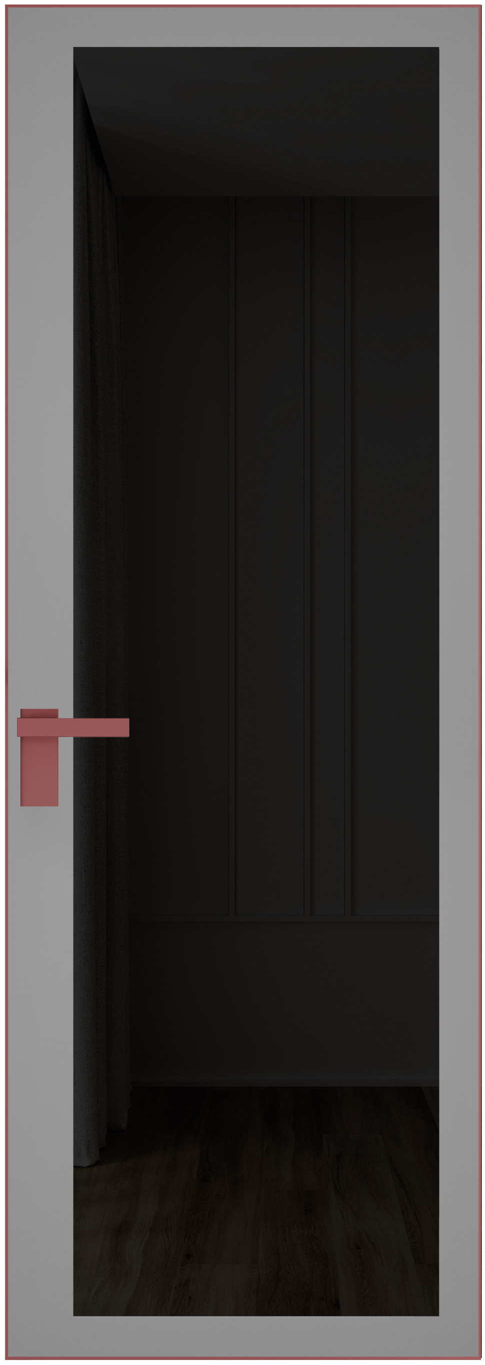 Дверь 2 AGK Красный антрацит Планибель графит, серый прокрас 
